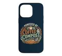 Carcasa para iPhone 14 Pro MAX Powered by Coffee & Compost Funny Gardener