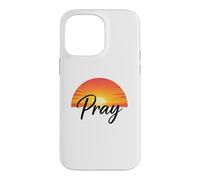 Carcasa para iPhone 14 Pro MAX Pray Sunset Inspirational Religious Christian Faith