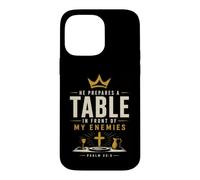 Carcasa para iPhone 14 Pro MAX Prepara una Mesa Delante de mis Enemigos Salmo 23:5