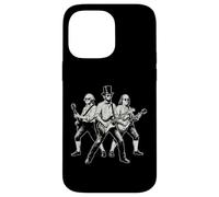 Carcasa para iPhone 14 Pro MAX Presidentes Tocando la Guitarra Funny Rock Band 4 de Julio Vintage