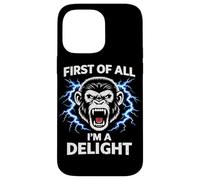 Carcasa para iPhone 14 Pro MAX Primero Que Nada Soy Un Delight Angry Monkey Divertido Humor Broma