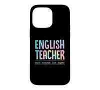 Carcasa para iPhone 14 Pro MAX Profesor de Inglés Enseñar Motivar Amor Inspirar Enseñanza Lema