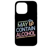 Carcasa para iPhone 14 Pro MAX Puede Contener Alcohol Refranero Divertido Fiesta Alcohol
