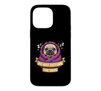 Carcasa para iPhone 14 Pro MAX Pug Do Not Funny Disturb The Cute Snug Burrito Manta Perro