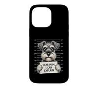 Carcasa para iPhone 14 Pro MAX Querida mamá, Puedo Explicar - Amante de Schnauzer Dueño de Schnauzer
