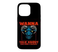 Carcasa para iPhone 14 Pro MAX ¿Quieres Hablar de Nuestro Señor? Satanic Goat Baphomet