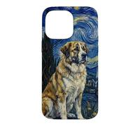 Carcasa para iPhone 14 Pro MAX Rafeiro do Alentejo Perro Van Gogh Noche Estrellada