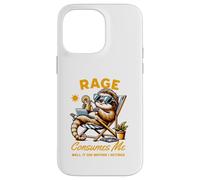 Carcasa para iPhone 14 Pro MAX Rage Consumes Me Well It Did Before I Retired Chilling Sloth