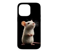Carcasa para iPhone 14 Pro MAX Rata Ratón Simpático Roedores Ratón Enano Ratas Pequeñas