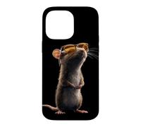 Carcasa para iPhone 14 Pro MAX Rata Ratón Simpático Roedores Ratón Enano Ratas Pequeñas