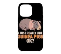 Carcasa para iPhone 14 Pro MAX Realmente me Gustan los Conejillos de Indias Ok Cute Skinny Guinea Pig