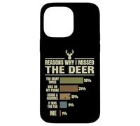 Carcasa para iPhone 14 Pro MAX Reasons Why I Missed The Deer Temporada De Caza