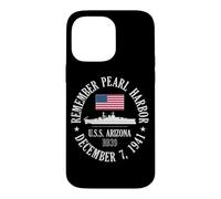 Carcasa para iPhone 14 Pro MAX Recuerde Pearl Harbor 7 de diciembre de 1941 U.S.S. Arizona BB39