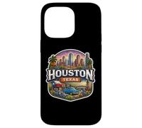 Carcasa para iPhone 14 Pro MAX Recuerdo de Houston Texas City State Vintage Viaje Memorabilia