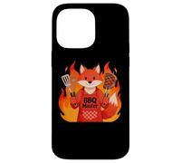 Carcasa para iPhone 14 Pro MAX Red Fox Cooking Grill BBQ Funny Gift Red Fox