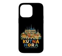 Carcasa para iPhone 14 Pro MAX Regalo de hito de Viaje de Kutna Hora República Checa Dibujado a Mano