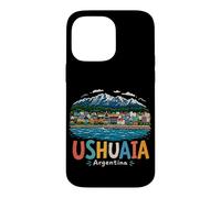 Carcasa para iPhone 14 Pro MAX Regalo de Recuerdo de Viaje Dibujado a Mano de Ushuaia Argentina