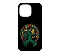 Carcasa para iPhone 14 Pro MAX Reggae Tree Life Rasta Roots Singing Birds Music