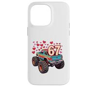 Carcasa para iPhone 14 Pro MAX Retro 67 Monster Truck Six Seven Valentine Boys