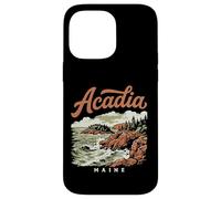 Carcasa para iPhone 14 Pro MAX Retro Acadia National Park Vintage Style Maine Shore