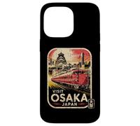 Carcasa para iPhone 14 Pro MAX Retro Osaka Japón Tren Viaje Vintage Recuerdo Japonés