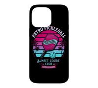 Carcasa para iPhone 14 Pro MAX Retro Pickleball Sunset Court Club Ropa Vintage