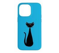 Carcasa para iPhone 14 Pro MAX Retro Vintage Mod Atomic Black Cat Eye Gafas Rockabilly