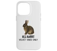 Carcasa para iPhone 14 Pro MAX Rex Rabbit Velvet Vibes Solo para fanáticos de Mascotas y Animales