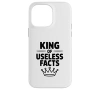 Carcasa para iPhone 14 Pro MAX Rey de Hechos inútiles Funny Nerd Trivia Lover