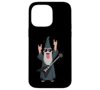 Carcasa para iPhone 14 Pro MAX Rock Wizard Divertido Guitarrista Gráfico Juguetón Vibrante