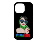 Carcasa para iPhone 14 Pro MAX Roma Traveller Girl - Romani Flag Proud Womens