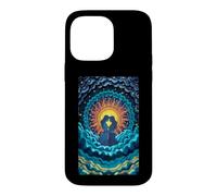 Carcasa para iPhone 14 Pro MAX Romántico Pareja Sol Luna Amor Celestial Unión Estrel