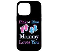 Carcasa para iPhone 14 Pro MAX Rosa o Azul MommyLoves You bebé niña o niño próximamente