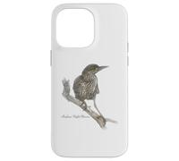 Carcasa para iPhone 14 Pro MAX Rufous Night Garza Hermosa Ornitología de Aves Silvestres