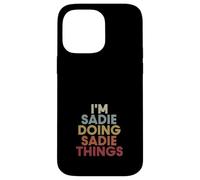Carcasa para iPhone 14 Pro MAX Sadie Name Sadie Personalized Name First Given