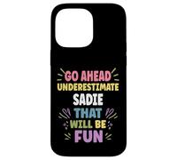 Carcasa para iPhone 14 Pro MAX Sadie Personalized Women's Gift Custom Sadie