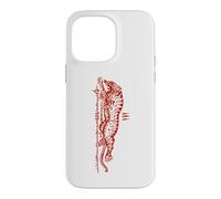 Carcasa para iPhone 14 Pro MAX Sak Yant Suea Krajone Tigre Saltando Tatuaje Tailandia