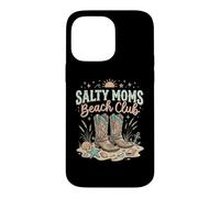 Carcasa para iPhone 14 Pro MAX Salty Moms Beach Club - Botas Vaqueras Divertidas y Lindas Occidentales
