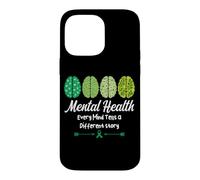 Carcasa para iPhone 14 Pro MAX Salud Mental Cada Mente Cuenta una Historia Diferente Positividad
