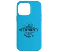 Carcasa para iPhone 14 Pro MAX San Cristóbal ruega por Nosotros Cruz católica