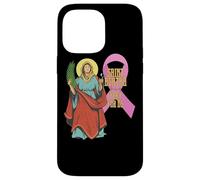 Carcasa para iPhone 14 Pro MAX Santa Agatha Cáncer de Mama Cinta Patrona Santa Enfermeras Católica