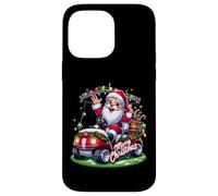 Carcasa para iPhone 14 Pro MAX Santa Golf Cart pueblos Paseo de Vacaciones de Navidad SantaCon