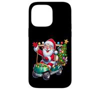 Carcasa para iPhone 14 Pro MAX Santa Golf Cart pueblos Paseo de Vacaciones de Navidad SantaCon