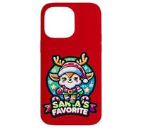 Carcasa para iPhone 14 Pro MAX Santas Favorite Cute Reno Christmas Santa Helper