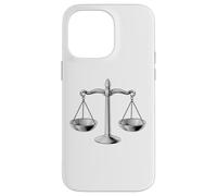 Carcasa para iPhone 14 Pro MAX Scales of Justice Libra Star Sign Legal Gift Abogado Juez
