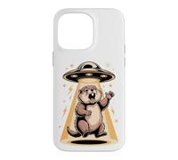 Carcasa para iPhone 14 Pro MAX Screaming Marmot UFO Alien Groundhog Meme