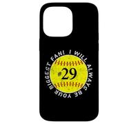 Carcasa para iPhone 14 Pro MAX Sé Siempre tu Mayor fanática, jugadora Favorita, mamá de softbol #29