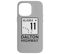 Carcasa para iPhone 14 Pro MAX Señal de Carretera de Alaska, Ruta 11, de Dalton Highway