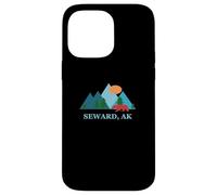 Carcasa para iPhone 14 Pro MAX Seward Alaska AK Vacation Vintage Logo