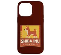 Carcasa para iPhone 14 Pro MAX Shiba Inu Dog Dad Fun Colorido Retro